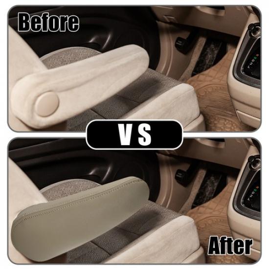 2001-2007 Toyota Sequoia Driver Side Seat Armrest Lid Cover Trim Beige Leather Pack of 1 | 3 Months Manufacturer Warranty | Leather