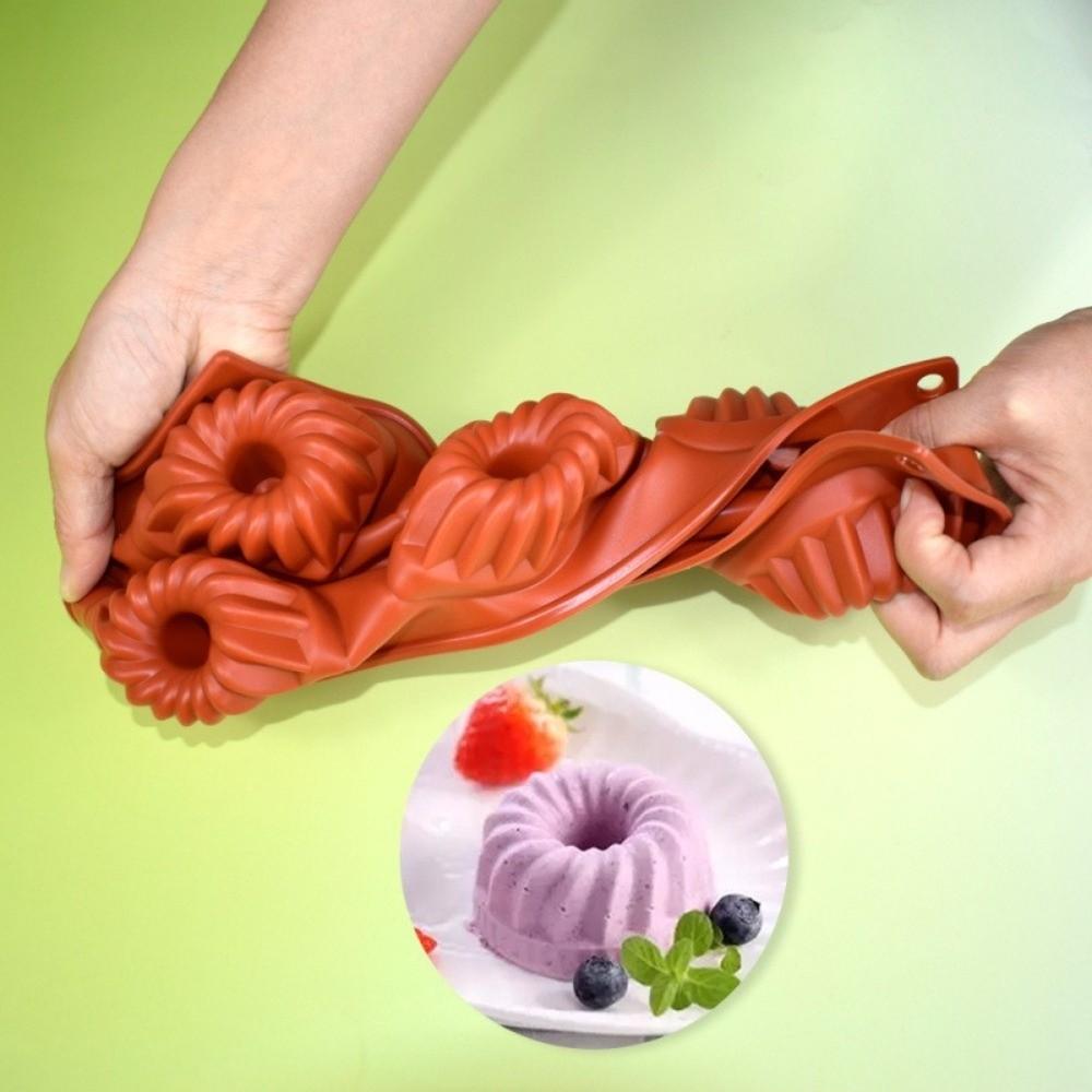 Silicone Mousse Cake Mold Heat-Resistant Chocolate Dessert Mold New Pudding Mould  for Donuts Jello