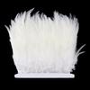 Wholesale Saddle Rooster Feather Fringe Trim Height 8 -10cm Burgundy Rooster Feather Trimming Ribbon Feather Sewing Feather