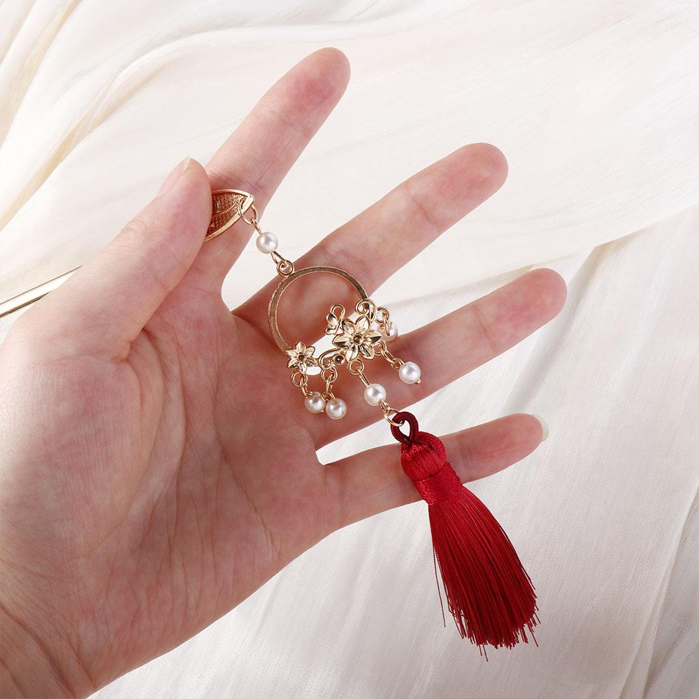 For Bride Chinese Style Headdress Hair Accessories Tassel Hair Stick Women Hair Fork Hairpins