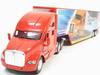 Kinsmart Kenworth T700 Container Trailer Truck Scale Diecast Pullback Diecast Model Car 1/68 (Red)