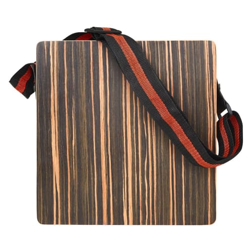 Weuareod Travel Cajon Drum, Portable Wooden Cajon with Adjustable Strap, Percussion Instrument Kit