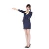 Super Cute Female Train Conductor Uniform Navy Blue Size M Cosplay Costume for Women A&Tcollectin