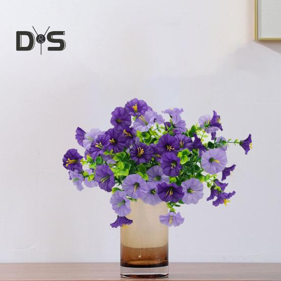 Искусственный букет ипомеи, многоразовый набор искусственных цветов, реалистичные искусственные цветы ипомеи со стеблем для дома, свадьбы, гостиной, офиса, декора