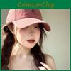 Baseball Letter H Cap For Women Cotton Wide Brim Hat Geometric Pattern Casual Use