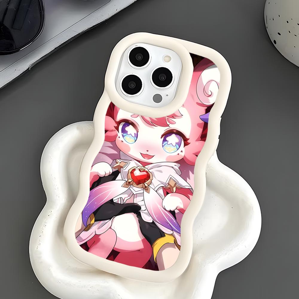 HSR Mem Wavy Edge TPU Mobile Phone Case for iPhone 17 16 15 14 13 12 11 Air Pro Max Plus Colorful Cover