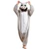 Kigurumi Animal Cosplay Hooded Jumpsuit Pajamas Men Women Long Sleeve Winter Warm Rompe Sleepwear Panda Lion,leopard,elephant,zebra,tiger Cosplay