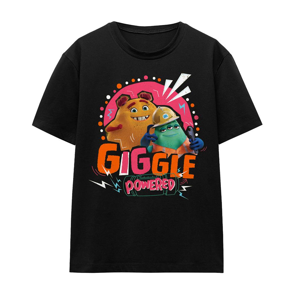 Monsters At Work Unisex Adult Giggle Powered Val & Cutter T-Shirt