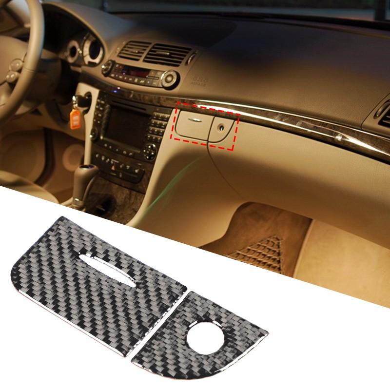 Soft Carbon Fiber Glove Box Switch Trim For Mercedes-Benz E-Class W211 2003-2009