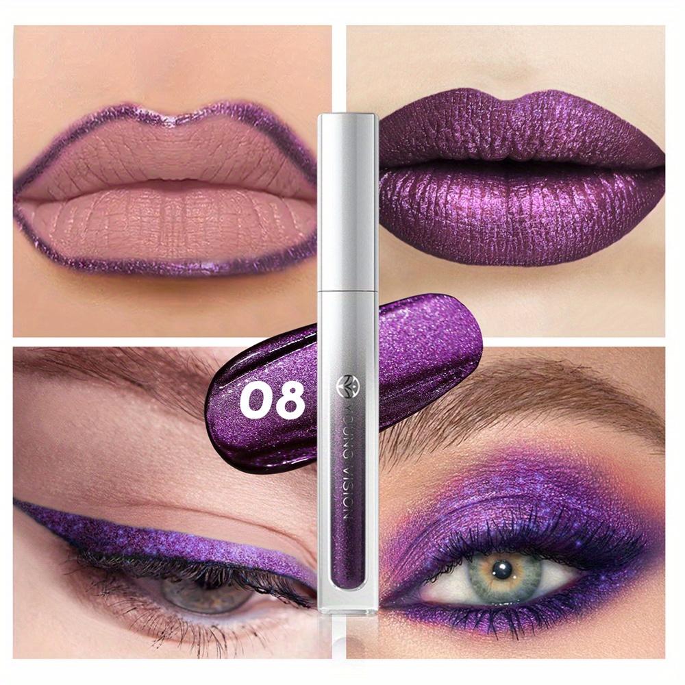 Waterproof Shimmer Liquid Eyeshadow & Lip Gloss - Long-Lasting, Smudge-Proof,Quick-Dry, Gift for Valentine's Day, Mother's Day