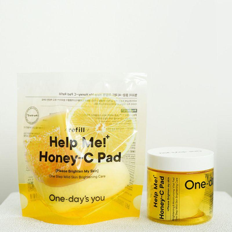 Однодневный набор для сияния кожи Honey Glow-C Pad 120 шт. (Основной продукт + пополнение)
