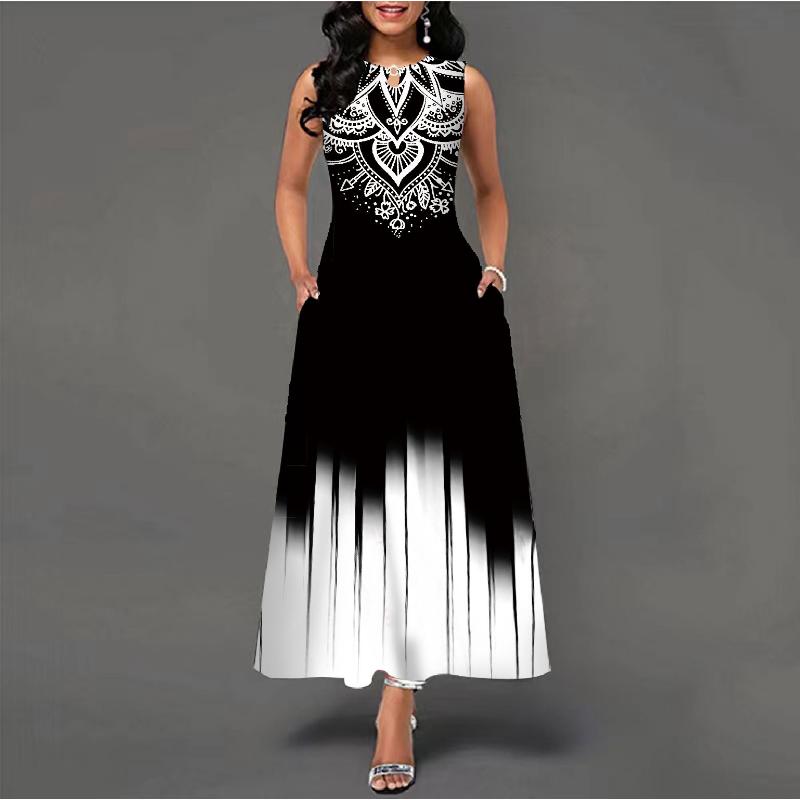 Bohemia Women's Stylish Clothing V Neck Beach Vacation Casual Dresses