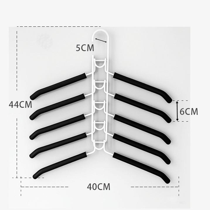 Modern Minimalist Multi Layer Clothes Hanger With Anti Slip Design For Laundry Room