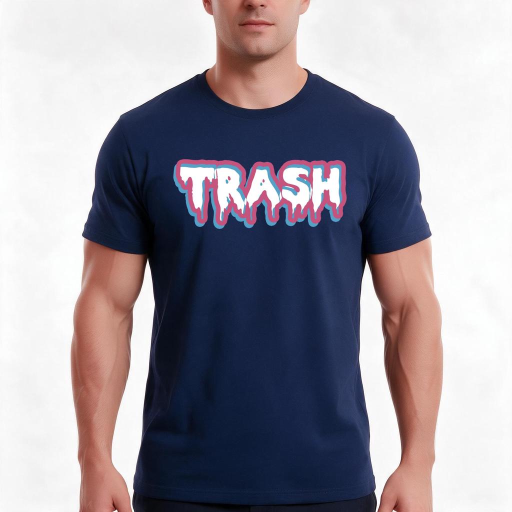 High Class Trash TShirt Summer Casual Cotton Tee Oversized Streetwear Tops Vintage Graphic Print Loose Fit Short Sleeve