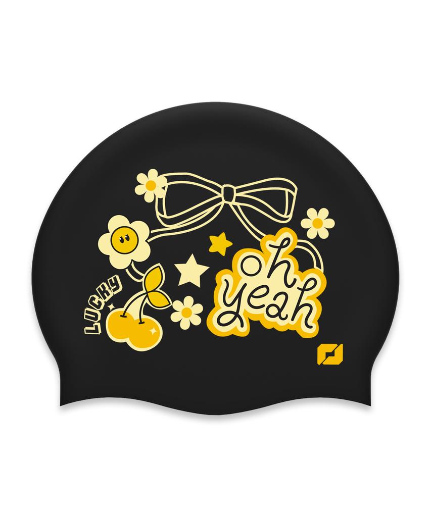 Силиконовая шапочка для плавания Tieseunain Sugar Pop Черная