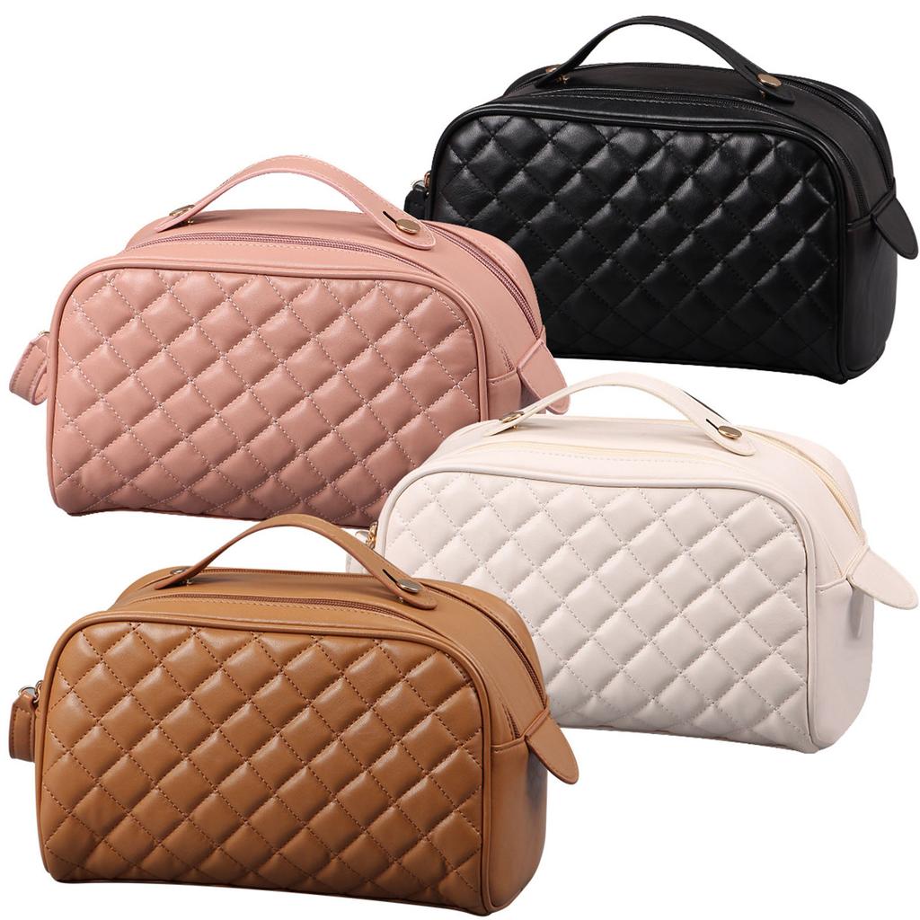 Большая вместимость дорожных косметичек, переносные косметички из искусственной кожи, многофункциональная сумка для хранения для женщин и девочек