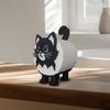 3D-печатный держатель для туалетной бумаги в виде кошки, милый отдельно стоящий стеллаж для рулонов бумажных полотенец в ванную, забавный домашний декор для туалета, квартиры