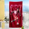 Cr7 Football Legend Beach Towel Super Soft Microfiber Quickdry Fabric Comfortable Lightweight