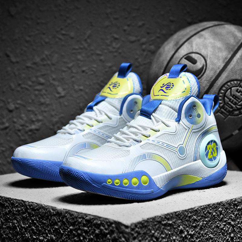 Новые баскетбольные кроссовки мужские высокие боевые ботинки кроссовки для учеников средней школы кроссовки для цементного пола мужские одни 2025 розница