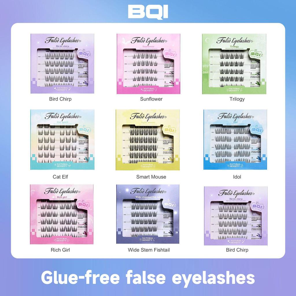 False Eyelashes Without Glue, Natural-looking False Eyelashes, 3D False Eyelashes Without Adhesive, Black Lashes With Strong Adhesion In 1 Second