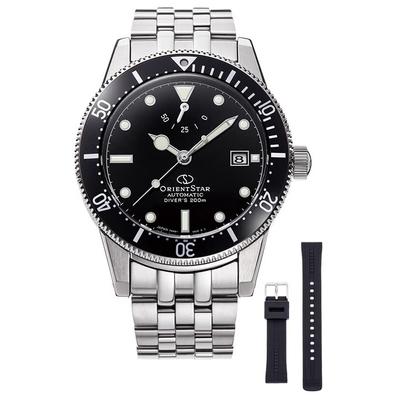 [ORIENT STAR] Мужские автоматические часы для дайвинга 1964 года, 2-е издание, японские механические, водонепроницаемость 200 м, 2-летняя гарантия, черные RK-AU0601B