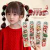 Рождественская резинка для волос Санта-Клауса для детей - Праздничный аксессуар