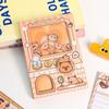 Gashapon Mahines Small Notepad Shaking Square Writing Pad Portable Capybara Notebook  Student