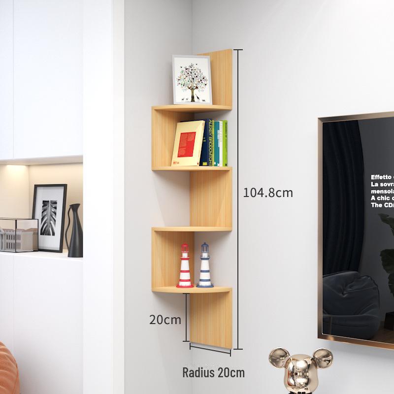 Угловая настенная полка без перфорации - треугольная кухонная книжная полка и шкаф