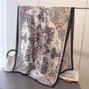 Spring And Summer Thin Simulated Silky Brocade Silk Scarf Long Scarf Silky Printed Shawl Versatile Headscarf Scarf