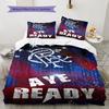 Rangers FC Pattern Bedding Home Decoration Birthday Gift ( 1 duvet cover + 2 pillowcase, without core),fan merchandise.