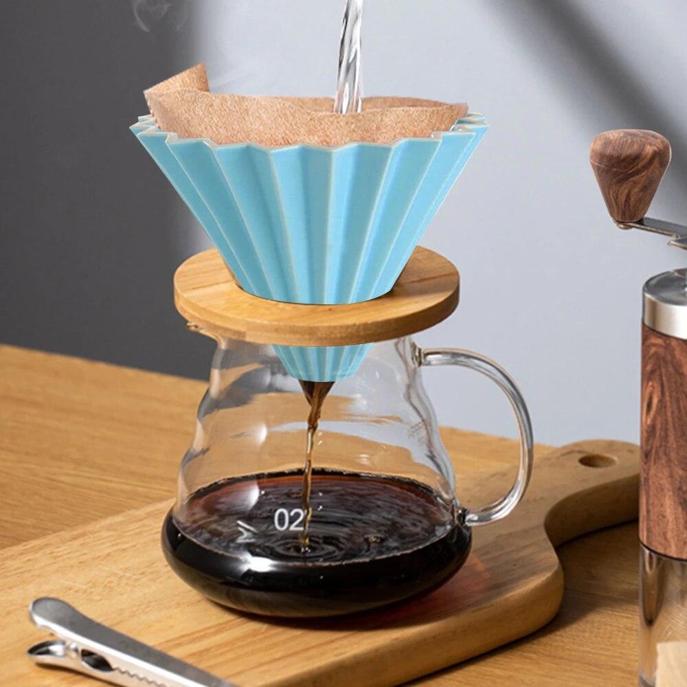 Керамический кофейный фильтр-чашка, многоразовый фильтр-кофемашина, набор для заваривания кофе, воронка, капельница, фильтр-чашка для торта Coffee Ace