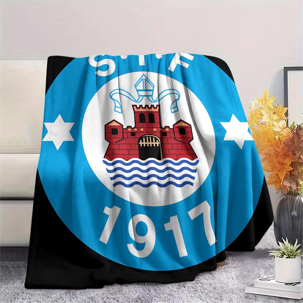 Silkeborg Sports Association Print Flannel Blanket, High quality Comfortable for All Seasons, Home Decor, Warmth and Comfort