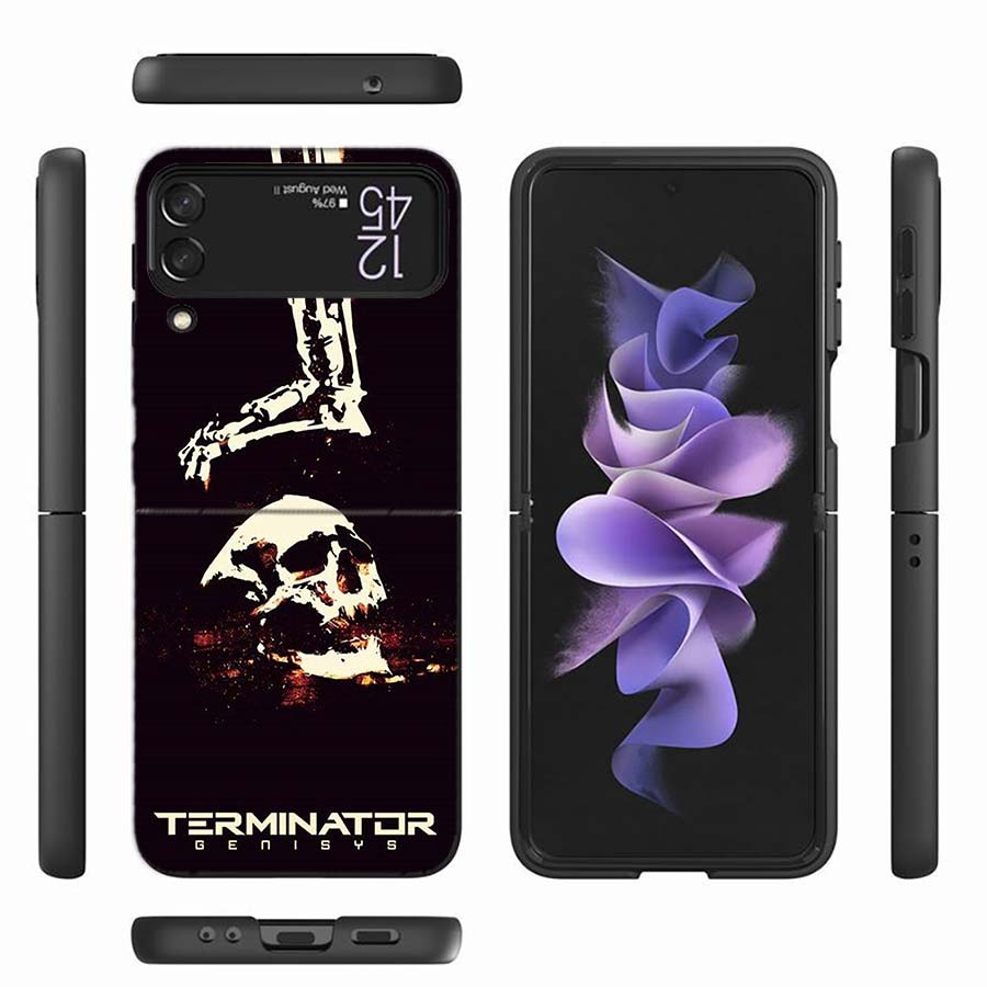 Чехол для телефона Arnold Schwarzenegger Terminator для Samsung Z Flip 6 7 5G Z Flip 5 Galaxy Z Flip 3 4 5G ZFlip Ударопрочный Жесткий Чехол