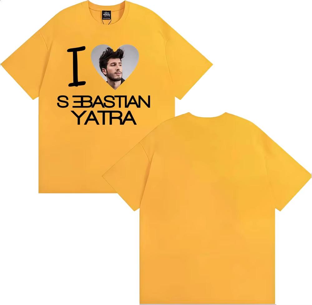 2026 Summer I Love Sebastian Yatra Singer T Shirts Unisexs Clothing Fashion Trend Short Sleeve TShirt Unisex High Quality Tees