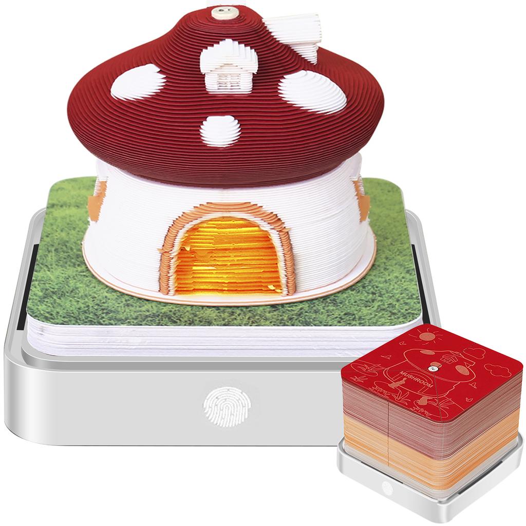 New Block Calendar 3D Notepad Block DIY Exquisite Memo Pad Cute Note Paper 3D Artistic Notepad Decorative Valentine's Day Gift