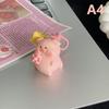 3D Pig Keychain Pendant Cute Cartoon Resin Charm Keyrings Personalized Hangings Keychain For Girls And Students