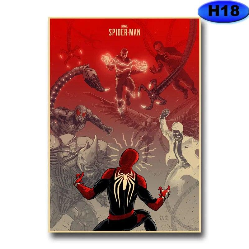 Современное украшение для дома, живопись, HD принты, постеры с видеоиграми, крафт-бумага, винтажный плакат, настенная наклейка, декор для комнаты, бара, кафе