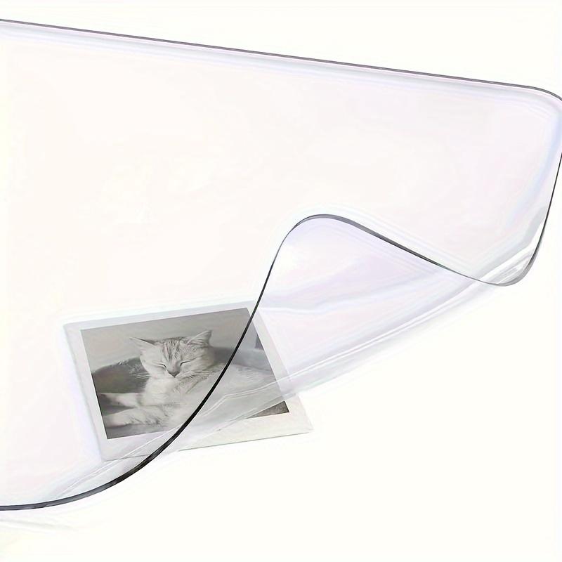 Прочный прозрачный коврик для стола - термостойкий, водонепроницаемый ПВХ с закругленными краями, антистатический блокнот для письма для использования в офисе, защита от письма