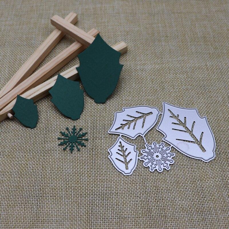 Рождественские снежинки, листья, трафареты для резки металла, шаблон для самостоятельного изготовления фотоальбомов, подарочных карт