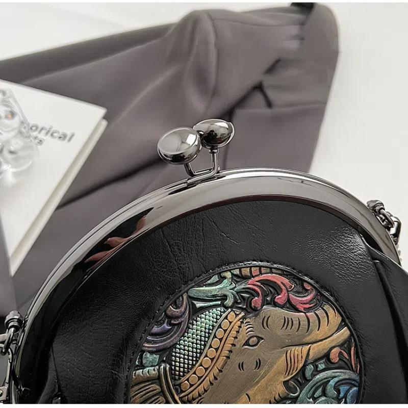 Ретро маленькая сумка-мессенджер на цепочке для женщин, сумки через плечо, модная сумка-сатчел, сумка-ракушка