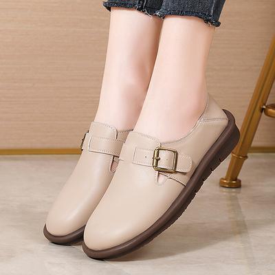 Женские мокасины коричневая кожа туфли для вождения удобные сандалии балетки повседневные лоферы для медсестры для ходьбы обувь для беременных