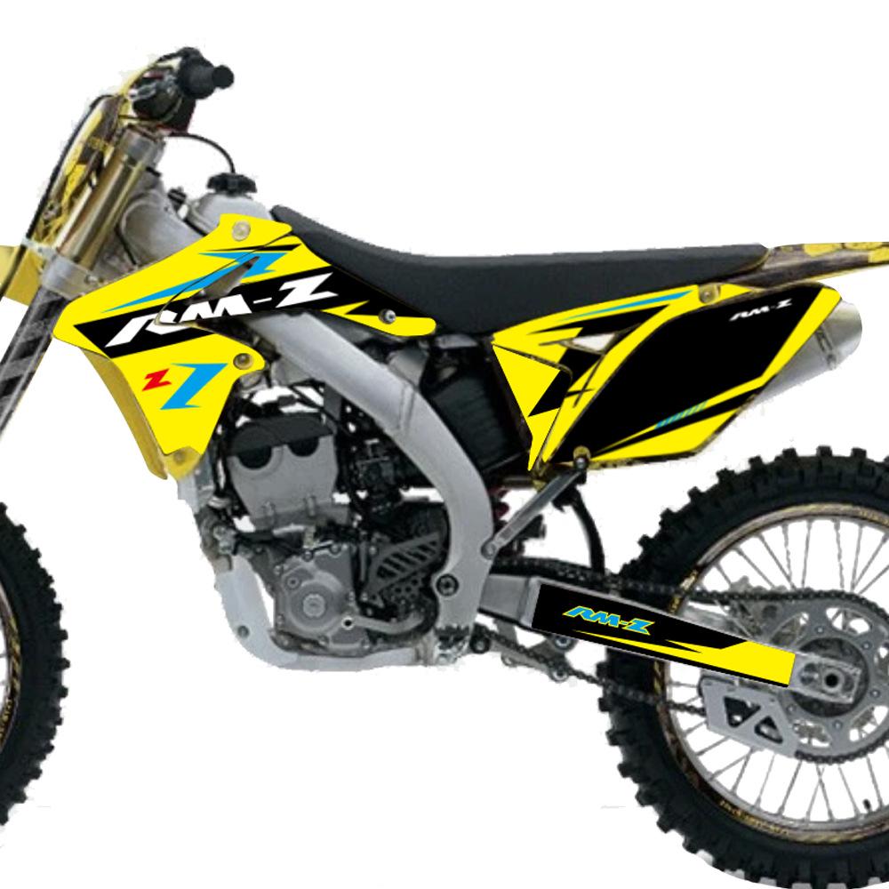 Полный комплект наклеек для эндуро-мотоцикла Suzuki RMZ250 2010-2014