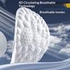 Массажные стельки 4D Супермягкие спортивные стельки для ног для бега, кроссовок, подошва обуви, поддержка свода стопы, ортопедические вставки, унисекс