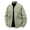 Jacket Men's Spring and Autumn Loose Trendy Solid Color Top American Casual Retro Baseball Jacket Men's