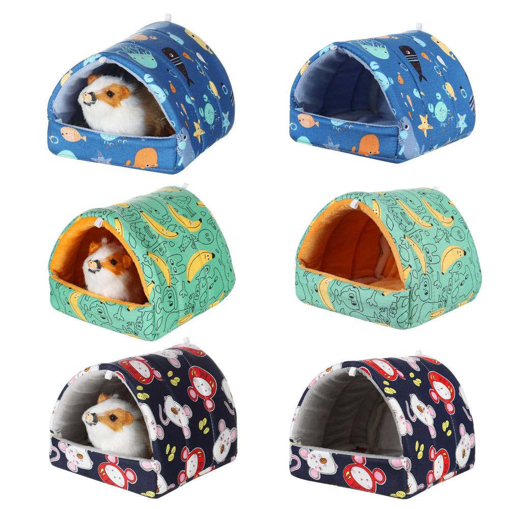 Rabbit Squirrel Comfortable Winter Hamster House Guinea Pig Nest Warm Mat Small Animal Sleeping Bed