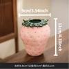 Cartoon Strawberry Ceramic Vase Cute Fruit Pot for Hydroponic Plants Floral Arrangement Home Decor Terrarium Accessories Gift