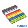 100 шт. 2x12 точек DIY Строительные блоки Тонкие Фигурки Кирпичики Образовательные Креативные Размер Совместим с 2455 Игрушками для Детей
