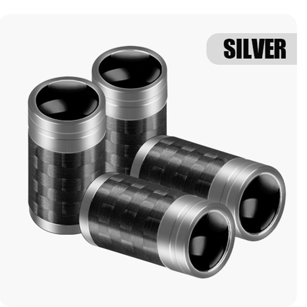 4pc New Metal Carbon Fiber Car Tire x48 Valve Cap Dust Cap Rim Accessories For Citroen C1 C2 C3 Grand C4 Picasso C4L VTS C-ELYSEE DS