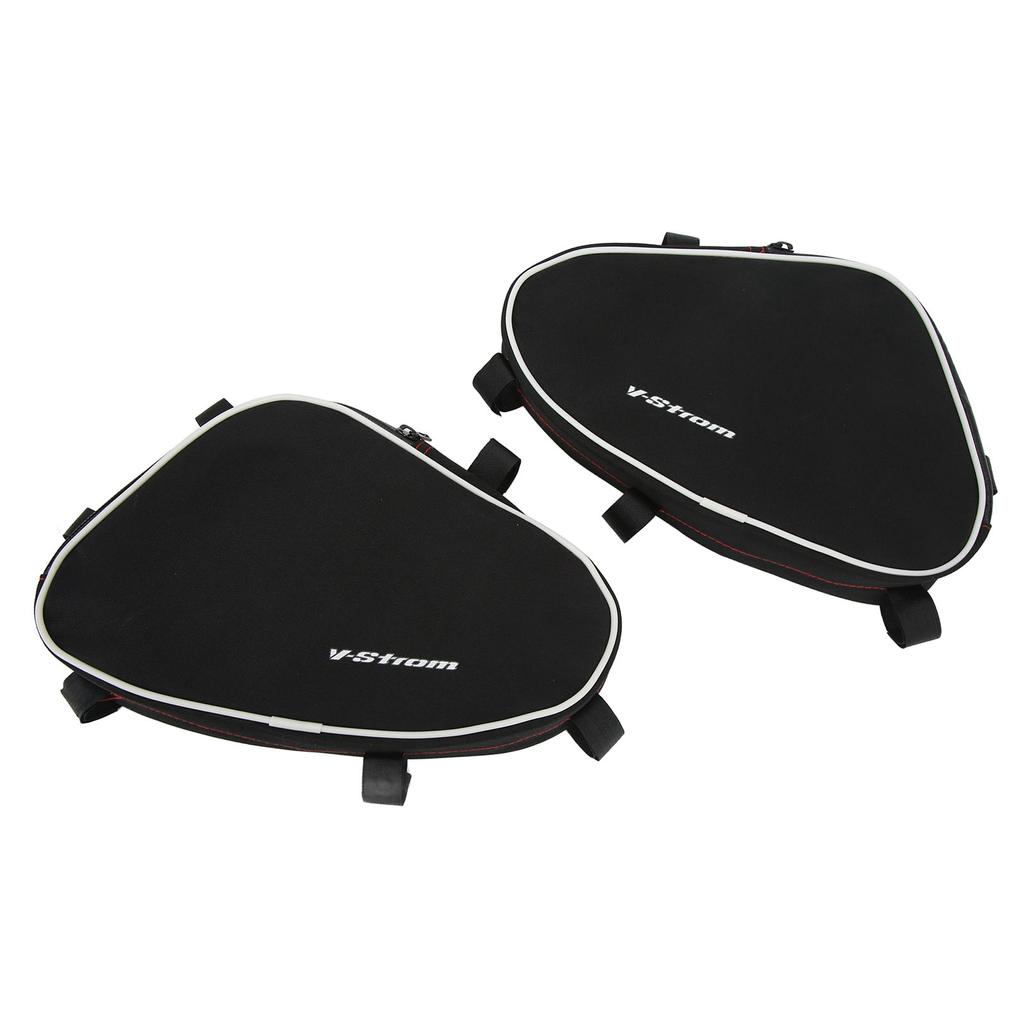 2 Pcs Motorcycle Frame Crash Bars Bag Repair Tool Placement Package Replacement for Suzuki V‑Strom DL650 DL1000