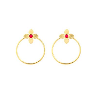 Серьги Luxenter Uya с покрытием из 18-каратного золота